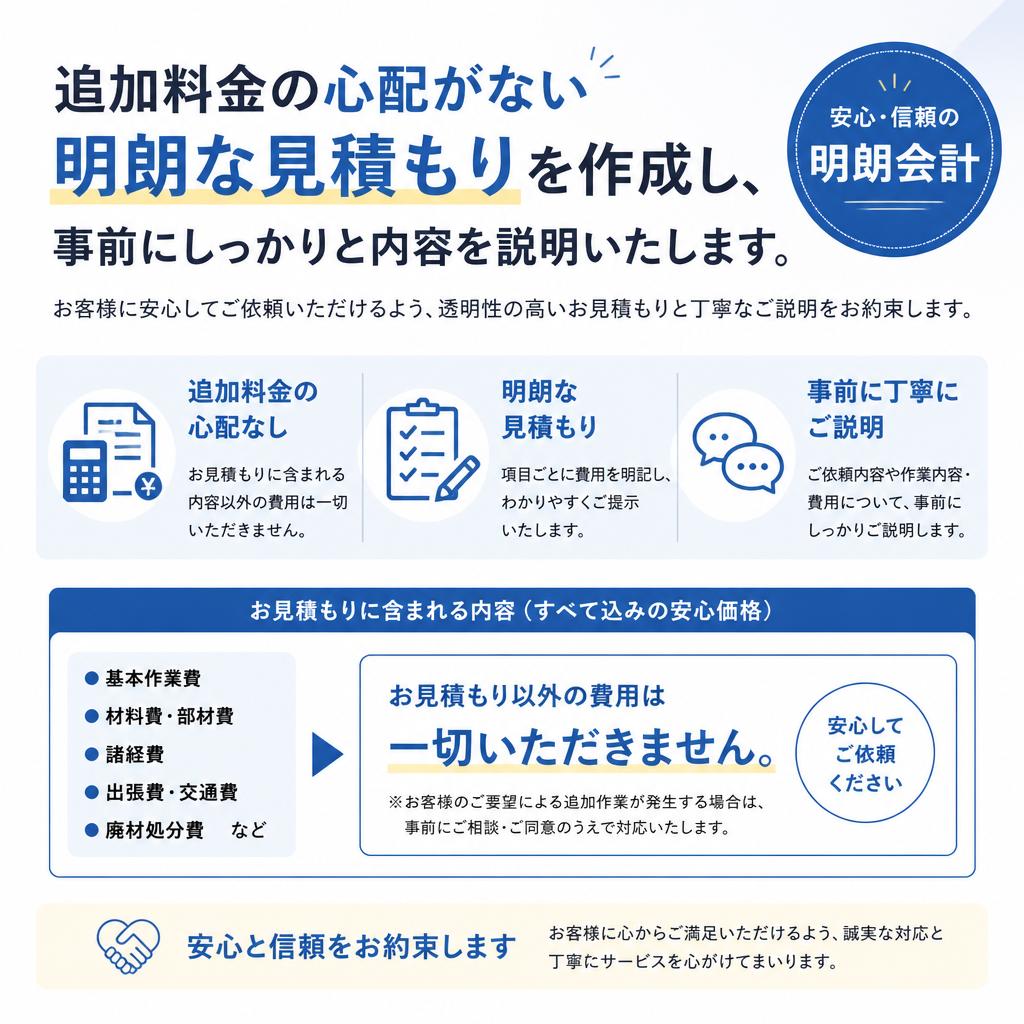分かりやすい見積もり