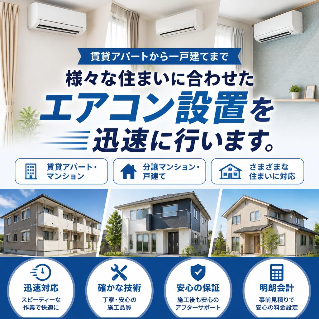 アパート・一戸建ての対応